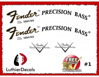 Fender Precision Bass Guitar Decal #1